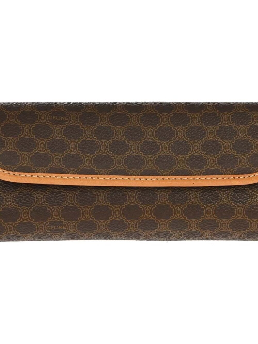 Celine Brown PVC Macadam Cosmetic Pouch MC99/2 179040